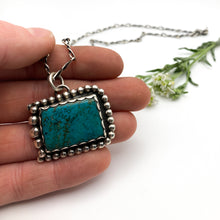 Load image into Gallery viewer, Rectangle Turquoise Pendant
