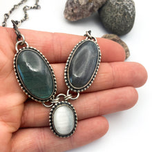 Load image into Gallery viewer, Green Flash Labradorite Necklace

